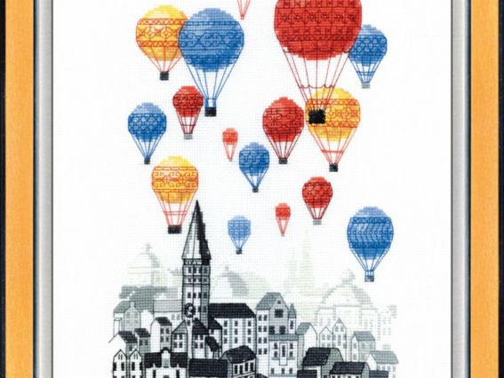 ВТ-193 Мандрівка на мангольф'єрах, 23,5х32см, хрест Crystal Art 