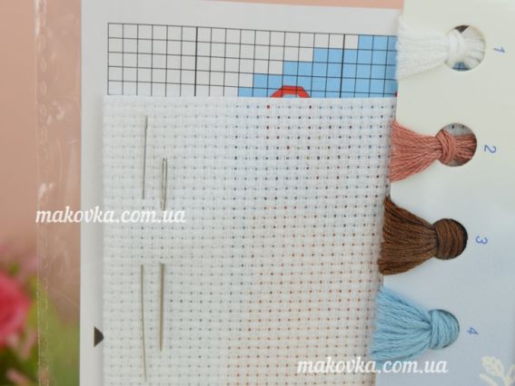 Набір для вишивання хрестом Crystal Art (ЧМ) ВТ-202, Світ тварин (ведмідь), 10х10см, 