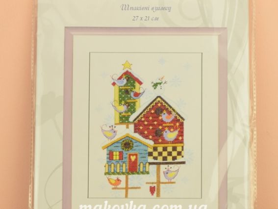 Набір для вишивання хрестиком Взимку шпаківні ВТ-135 Crystal Art