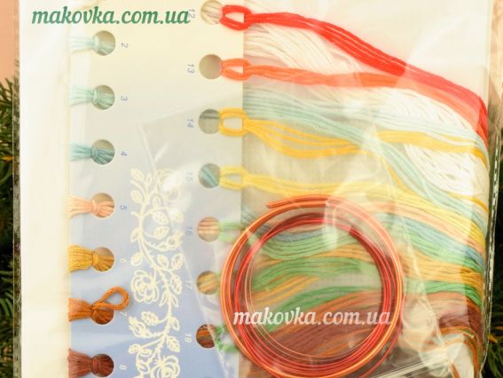 Т-04 Серія новорічні іграшки (сніговик), вишивка хрестом Crystal Art (ЧМ)