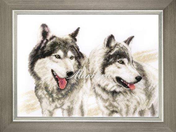 Сірі брати (вовки) ВТ-056 Crystal Art Набір для вишивання хрестиком
