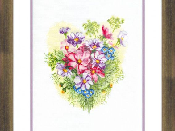 ВТ-072 Літній букет, Літній день, набір для вишивання хрестом Crystal Art (ЧМ)