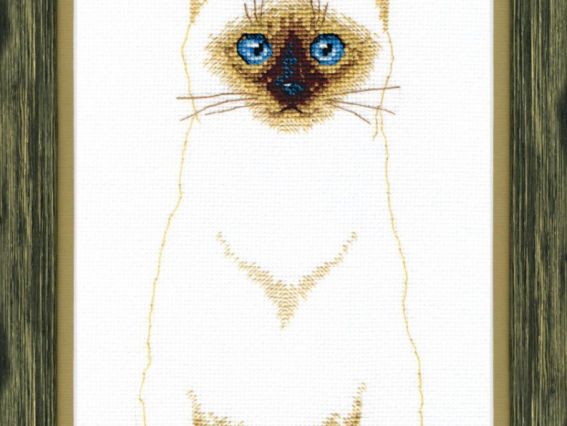 ВТ-109 Сіамський кіт, набір для вишивання хрестом Crystal Art (ЧМ)