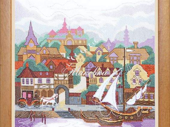 Білий парус ВТ-18 Crystal Art Набір для вишивання хрестом 