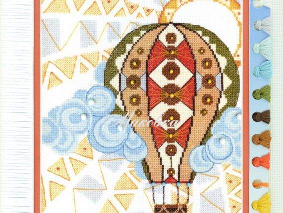 Подорож у хмарах ВТ-185 Crystal Art Набір для вишивання хрестиком Подорож у хмарах ВТ-185 Crystal Art Набір для вишивання хрестиком