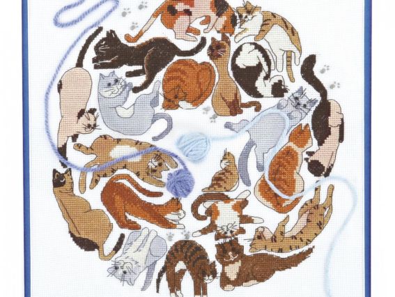 Гра котиків ВТ-196 Crystal Art Набір для вишивання хрестиком Гра котиків ВТ-196 Crystal Art Набір для вишивання хрестиком