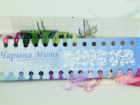 ВТ-213 Квітка світанку, набір для вишивання хрестом Crystal Art (ЧМ)