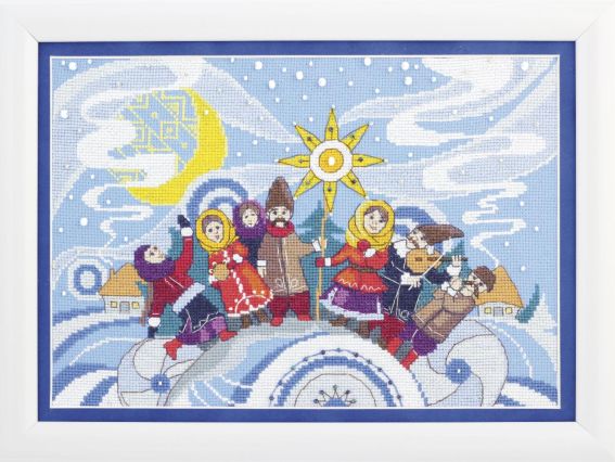 Набір для вишивання хрестиком Колядки ВТ-235 Crystal Art (ЧМ)