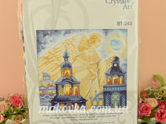 ВТ-243 Янгол, нездіссненні сни , вишивка хрестом Crystal Art (ЧМ)