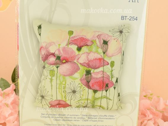 Набір для вишивання подушки хрестиком ВТ-254 Crystal Art 40х40см