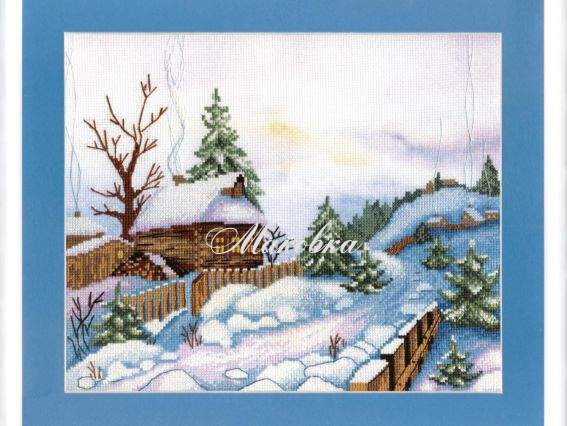 Тепла зима ВТ-513 Crystal Art Набір для вишивання хрестиком Тепла зима ВТ-513 Crystal Art Набір для вишивання хрестиком