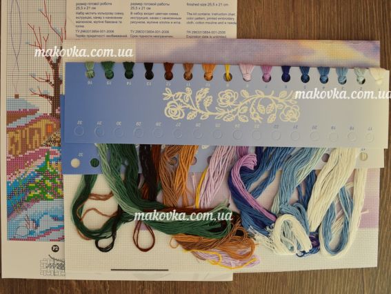 ВТ-513 Тепла зима, набір для вишивання хрестом Crystal Art (ЧМ)