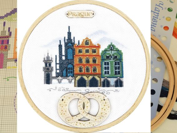 М-303 Прага, Чаривна мыть Набор для вышивания с пяльцами в комплекте М-303 Прага, Чаривна мыть Набор для вышивания с пяльцами в комплекте