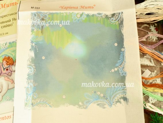 Набір для вишивання хрестом М-333 Неслухняний Янгол. Северное сияние, Чарівна мить 