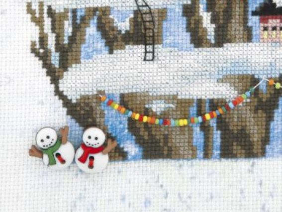 Набір для вишивання хрестиком РК-132 Різдвяна казка, Чарівна мить,