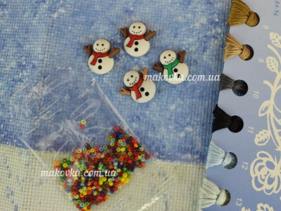 Набір для вишивання хрестиком РК-132 Різдвяна казка, Чарівна мить,