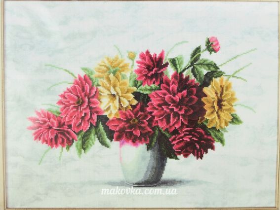 Набор для вышивания крестиком М-193 Багряный букет 43х33 см, Чаривна мыть