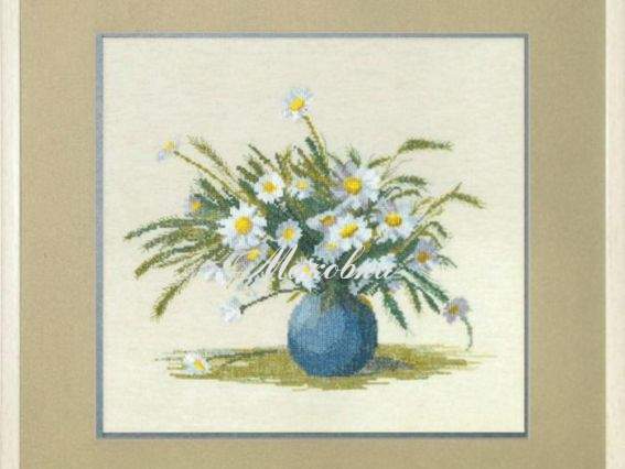 Польовий букет №563 , Чарівна мить, набір для вишивання нитками Польовий букет №563 , Чарівна мить, набір для вишивання нитками