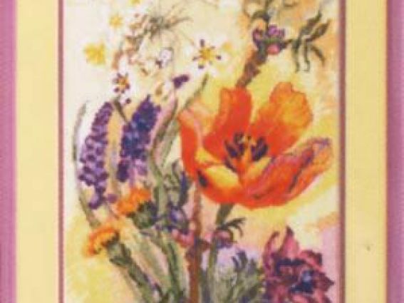 №589 Весеннее настроение  Чаривна мыть, набор для вышивания нитками №589 Весеннее настроение  Чаривна мыть, набор для вышивания нитками