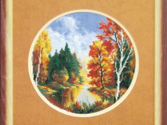 А067 Осінь, Чарівна мить, набір для вишивання нитками А067 Осінь, Чарівна мить, набір для вишивання нитками