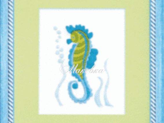 Вышивка гладью Морской конек ГЛ-010 Чаривна Мить Вышивка гладью Морской конек ГЛ-010 Чаривна Мить