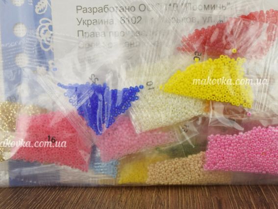 Вишивка нитки та бісер, М-61 Ріг достатку 28х40 см, Чарівна мить