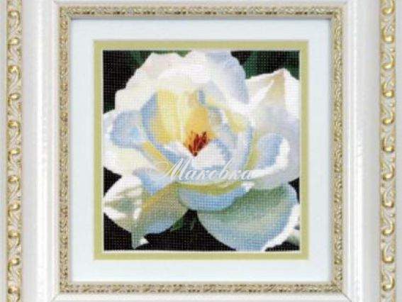 РК-034 Белый цветок, Чаривна мить, набор для вышивания нитками РК-034 Белый цветок, Чаривна мить, набор для вышивания нитками