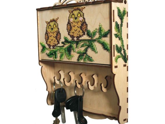 Набір для творчості F-158 Конструктор Ключниця ключик, 15,5х4х20,1см, фанера, Чарівна мить