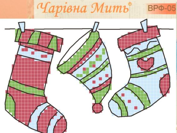 ВРФ-05 Схема для вишивання хрестиком на водорозчинном флізеліні Біля каміну, 7х10см Чарівна мить