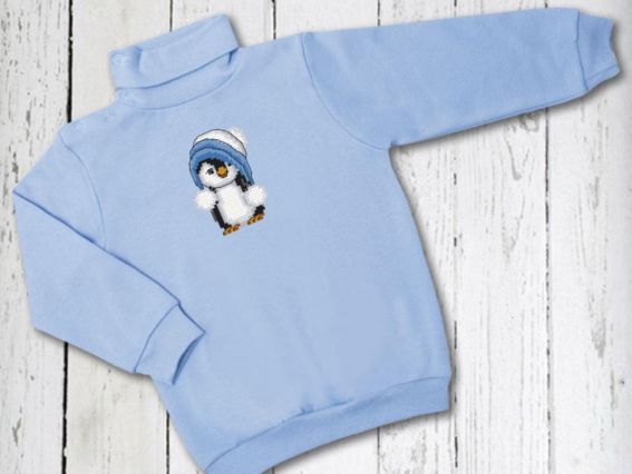 ВРК-15 Схема для вишивання хрестиком на водорозчинной канві Час утеплятися, 5,2х6,9см Чарівна мить