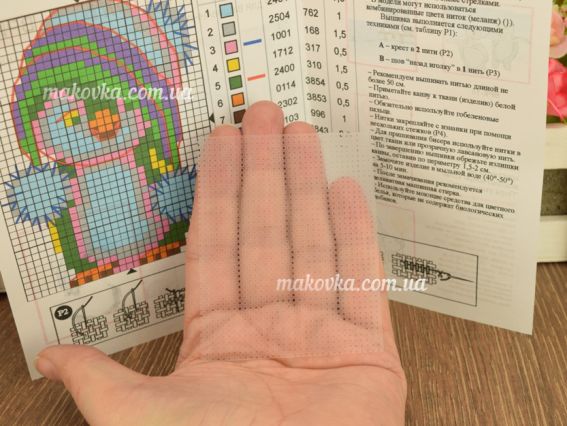 ВРК-15 Схема для вишивання хрестиком на водорозчинной канві Час утеплятися, 5,2х6,9см Чарівна мить