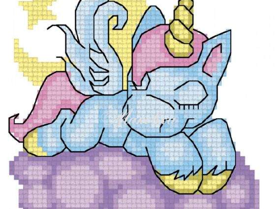 ВРК-22 Схема для вишивання хрестиком на водорозчинной канві Мрії, 9,6х11,4см Чарівна мить