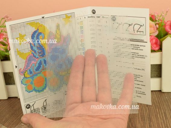 ВРК-22 Схема для вишивання хрестиком на водорозчинной канві Мрії, 9,6х11,4см Чарівна мить