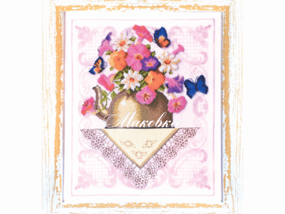 Вишивка нитки та бісер, М-43 Домашній затишок, 30х36 см, Чаривна мыть