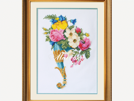 Вишивка нитки та бісер, М-61 Ріг достатку 28х40 см, Чарівна мить