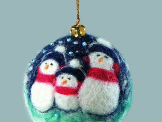 Набор для творчества. Валяние игрушки В-106 Новогодняя ночь Чаривна мыть 