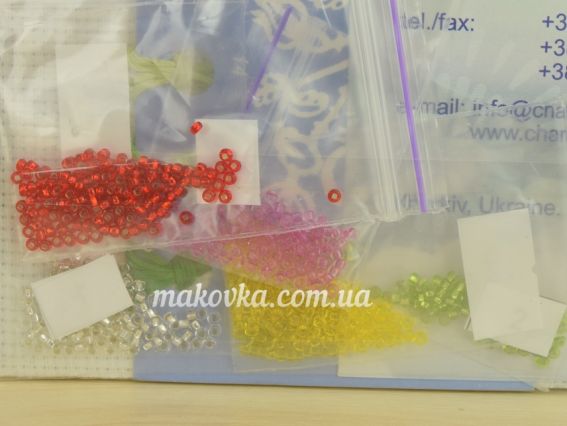 А211 Східний гороскоп. З Новим роком, Свиня! вишивка нитки та бісер, 19х21 см, Чарівна миь