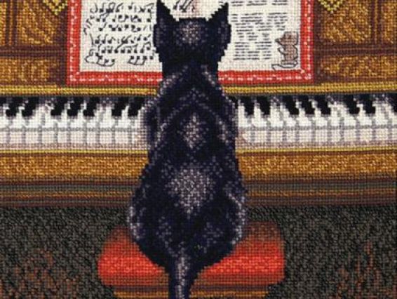 Набір для вишивання хрестом М-353 Урок музики  Чарівна мить