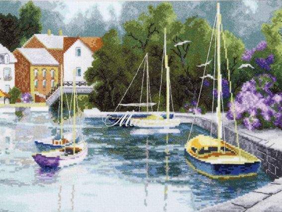 М-363 Морской залив, Чаривна мыть, набор для вышивания нитками М-363 Морской залив, Чаривна мыть, набор для вышивания нитками