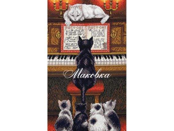 М-353 Урок музики, Чарівна мить набір для вишивання нитками М-353 Урок музики, Чарівна мить набір для вишивання нитками