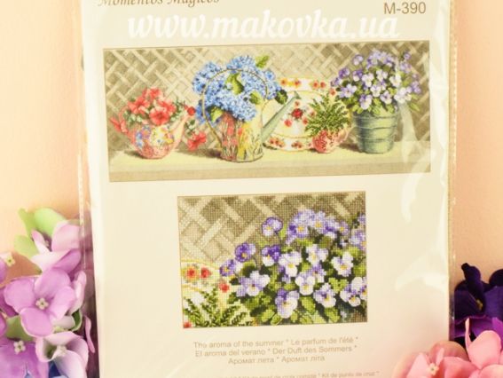 Вишивка нитками, М-390 Аромат літа 47х19.5 см, Чарівна мить
