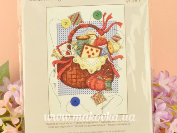 Вишивка нитками М-391 Кошик натхнення, 27,5х39см, Чарівна мить