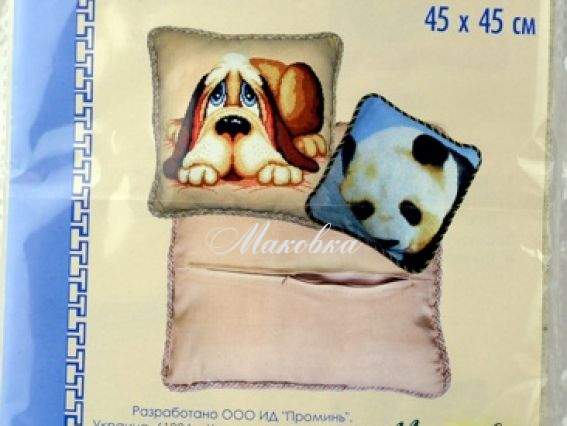 Нижня сторона наволочки з блискавкою, 45х45 см, Чарівна мить