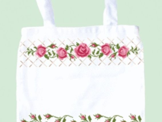 Пошита Сумка 236-10/09 - Т1/Т2 під вишивку Біла 36х33см + схема ЧМ