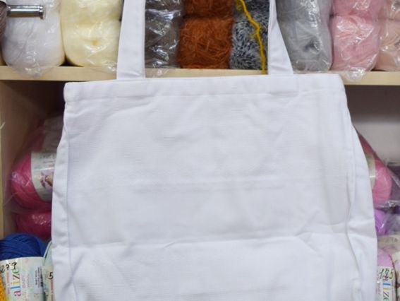 Пошита Сумка 236-10/09 - Т1/Т2 під вишивку Біла 36х33см + схема ЧМ