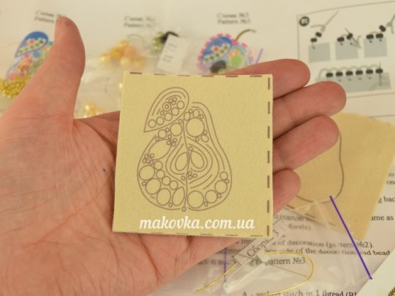 Набір для вишивання брошки прикраса БП-205 Груша 5,5х6см, Crystal Art (ЧМ)