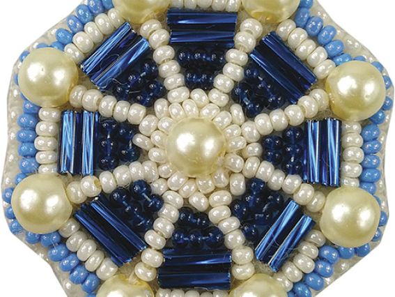 Набір для вишивання броши, прикраса БП-207 Штурвал 5,5х6см, Crystal Art (ЧМ)