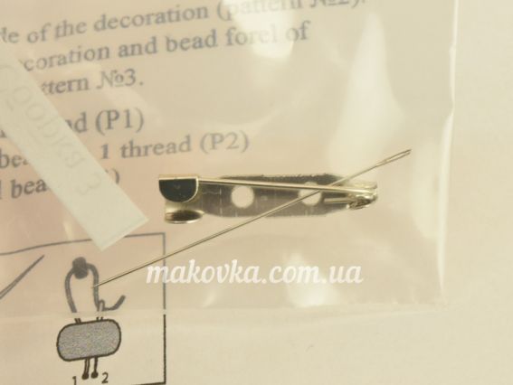 Набір для вишивання, прикраса брошка БП-251 Ножиці Crystal Art (ЧМ)