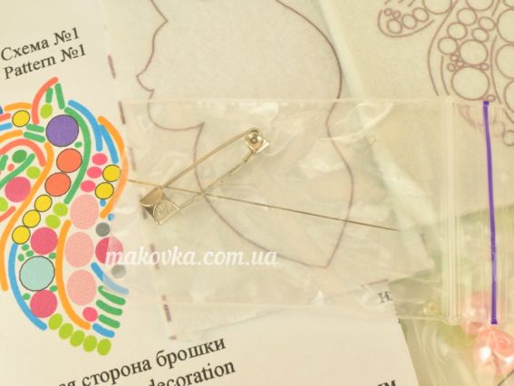 Набір для вишивання, прикраса брошь БП-244 Єдиноріг Crystal Art (ЧМ)