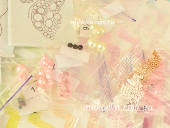 Набір для вишивання, прикраса брошь БП-244 Єдиноріг Crystal Art (ЧМ)